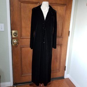 Cabi black velour duster - EUC - Size M